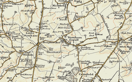 Old map of Whin Plantn in 1898-1901