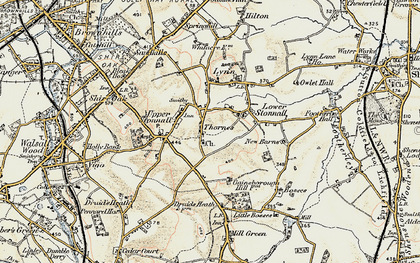 Old map of Stonnall in 1902
