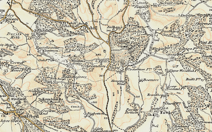 Old map of Stonor in 1897-1898