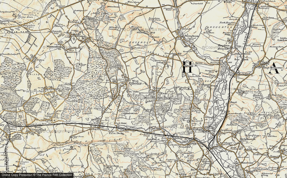 Old Map of Stony Batter, 1897-1898 in 1897-1898