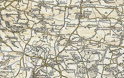 Old map of Stony Cross in 1899-1900