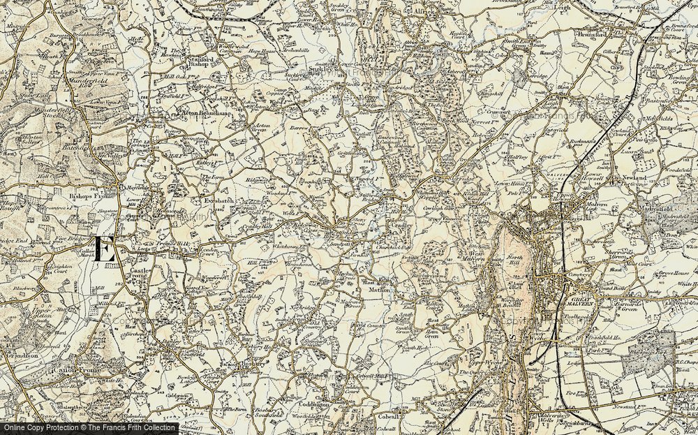 Old Map of Stony Cross, 1899-1901 in 1899-1901