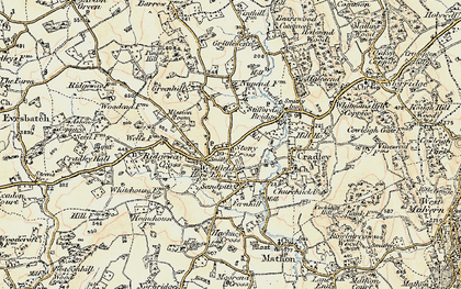 Old map of Stony Cross in 1899-1901