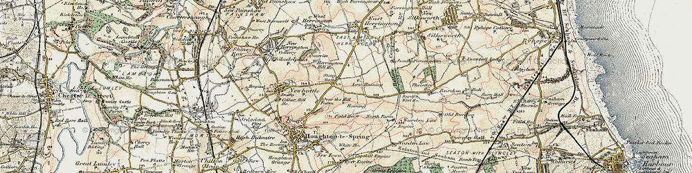 Old map of Stony Gate in 1901-1904