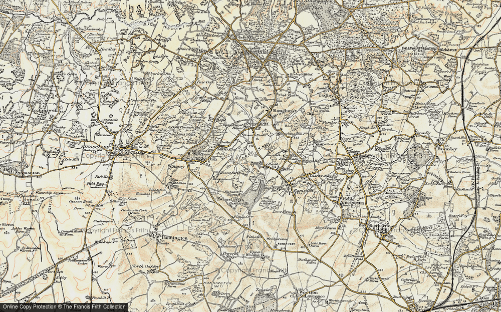 Old Map of Stony Heath, 1897-1900 in 1897-1900