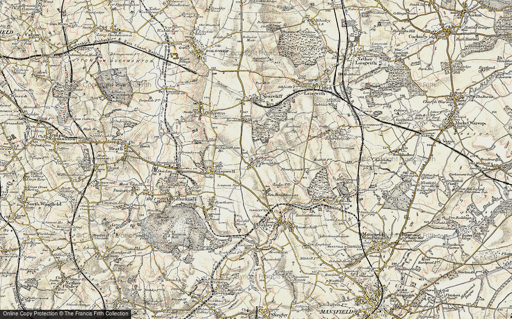 Old Map of Stony Houghton, 1902-1903 in 1902-1903