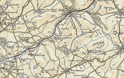 Old map of Stony Littleton in 1898-1899