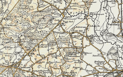 Old map of Stonyford in 1897-1909