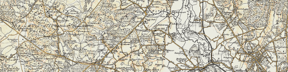 Old map of Brooke's Hill in 1897-1909