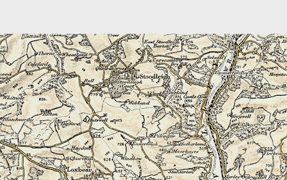 Old map of Ash in 1898-1900