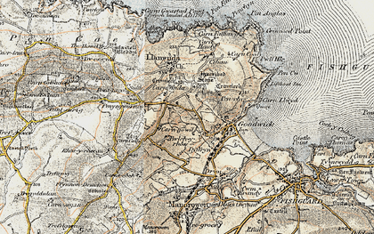 Old map of Stop-and-Call in 1901-1912