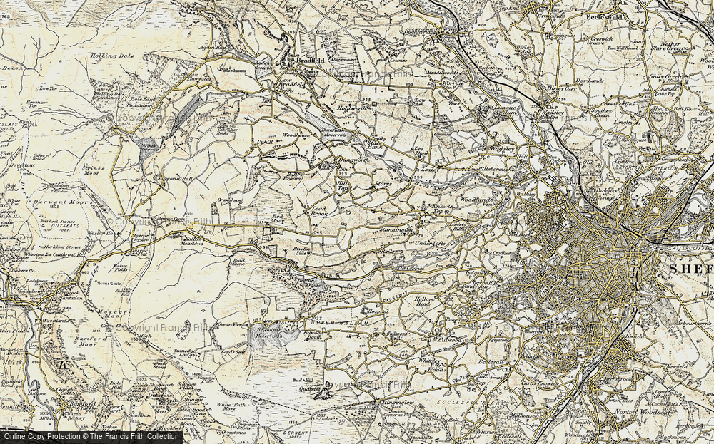 Old Map of Stopes, 1903 in 1903