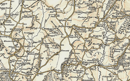 Old map of Birch Hill in 1898-1900