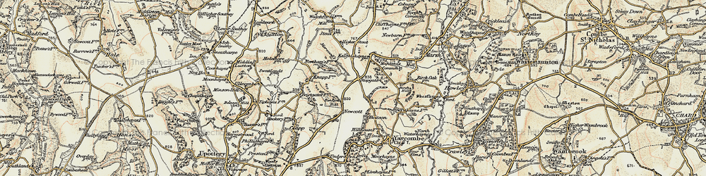Old map of Stopgate in 1898-1900