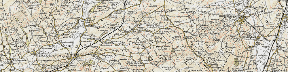 Old map of Stopper Lane in 1903-1904