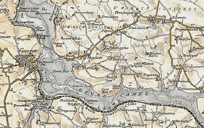 Old map of Stoptide in 1900