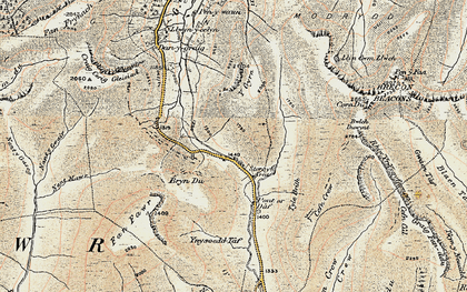 Old map of Blaenglyn in 1900-1901