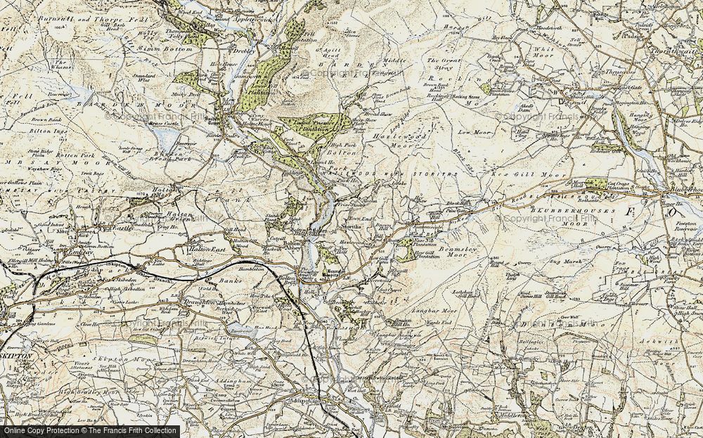 Old Map of Storiths, 1903-1904 in 1903-1904