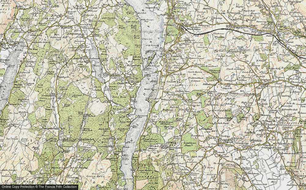 Old Map of Historic Map covering Bellman Ground in 1903-1904