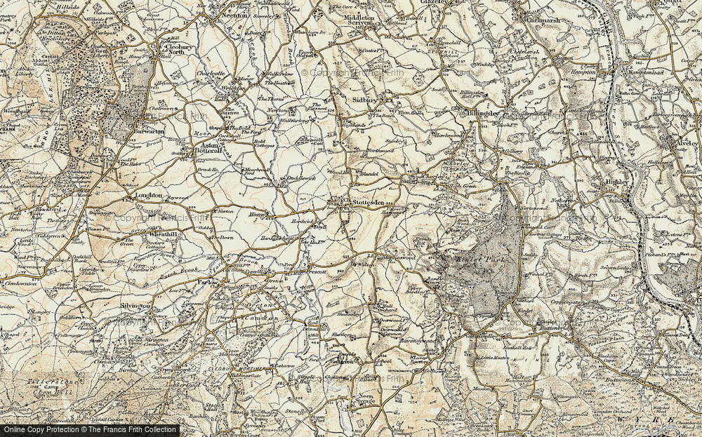 Old Map of Stottesdon, 1901-1902 in 1901-1902