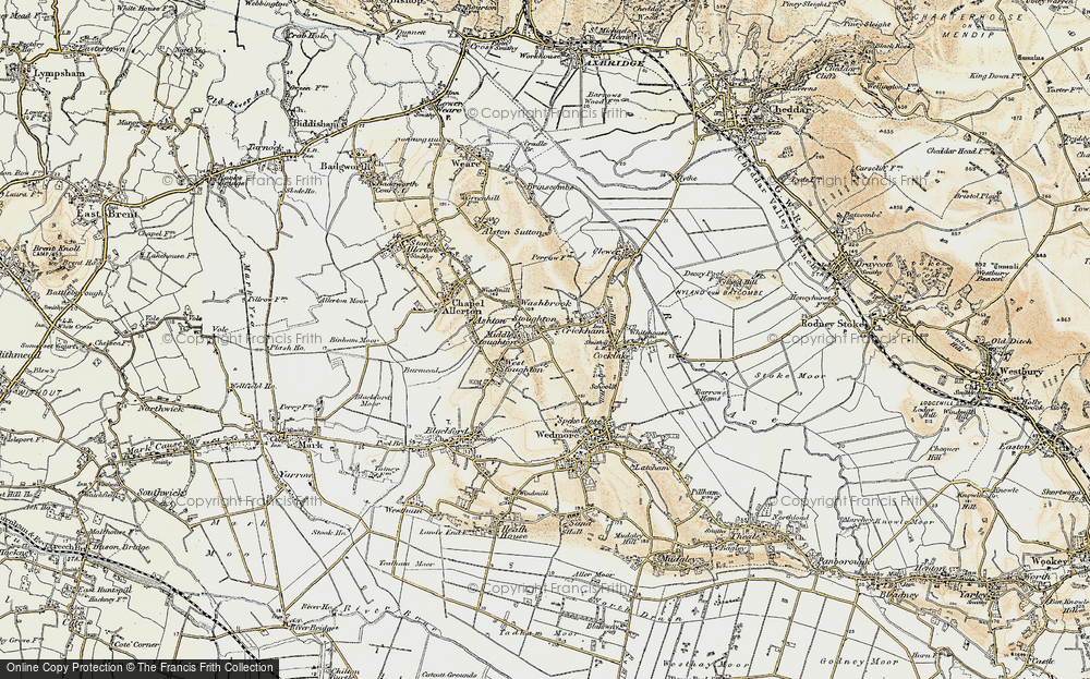 Old Map of Stoughton Cross, 1899-1900 in 1899-1900