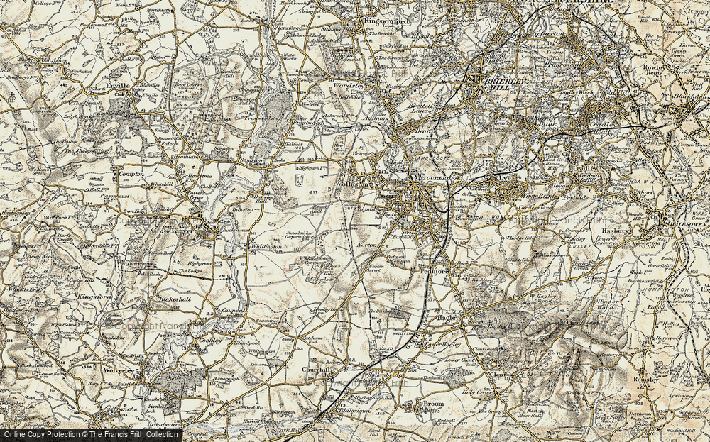 Old Map of Stourbridge, 1901-1902 in 1901-1902