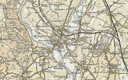 Old map of Stourport-on-Severn in 1901-1902