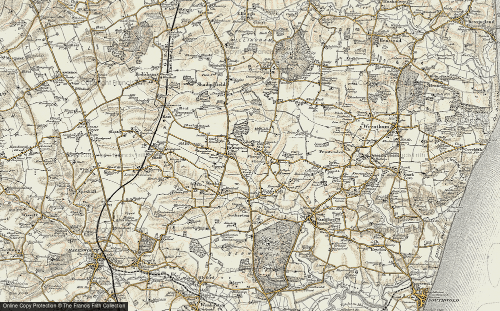 Old Map of Stoven, 1901-1902 in 1901-1902