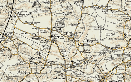 Old map of Stoven in 1901-1902