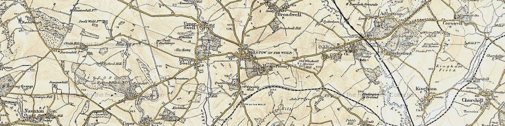 Old map of Stow-on-the-Wold in 1898-1899