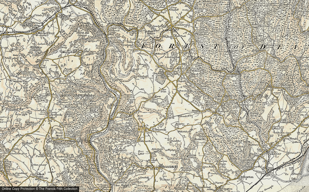 Old Map of Stowe, 1899-1900 in 1899-1900