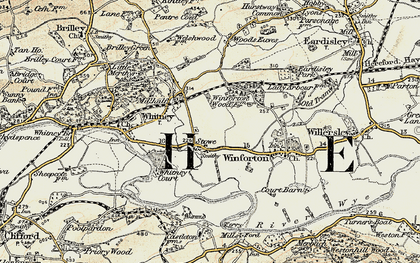 Old map of Stowe in 1900-1902