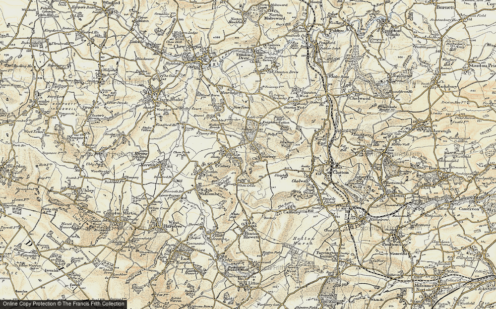 Old Map of Stowey, 1899 in 1899