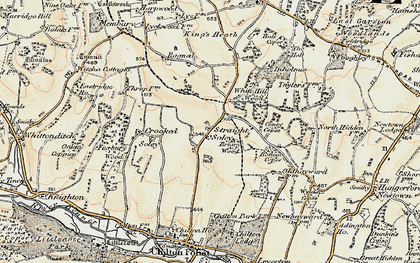 Old map of Straight Soley in 1897-1900