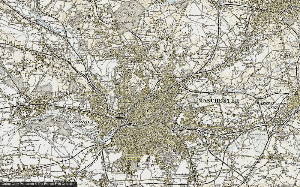 Old Map of Historic Map covering Victoria Sta in 1903