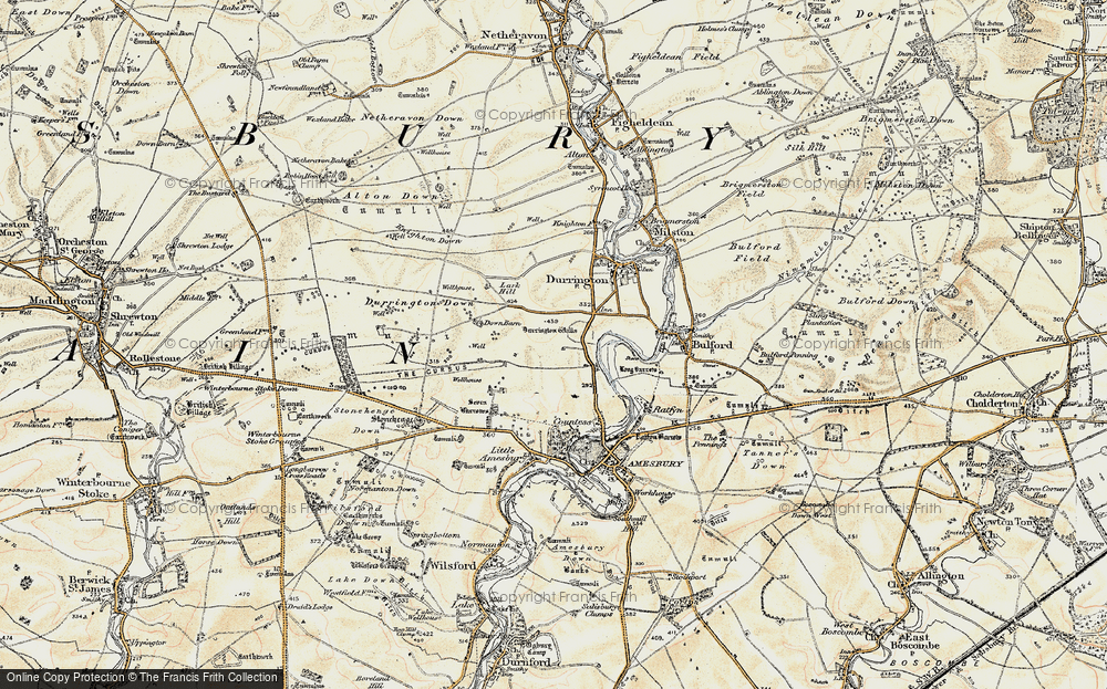 Old Map of Strangways, 1897-1899 in 1897-1899