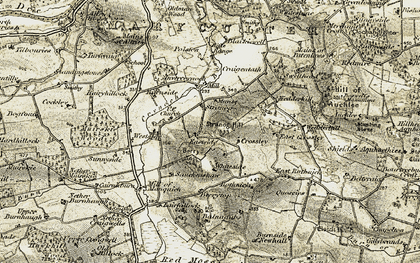 Old map of Berry Top in 1908-1909