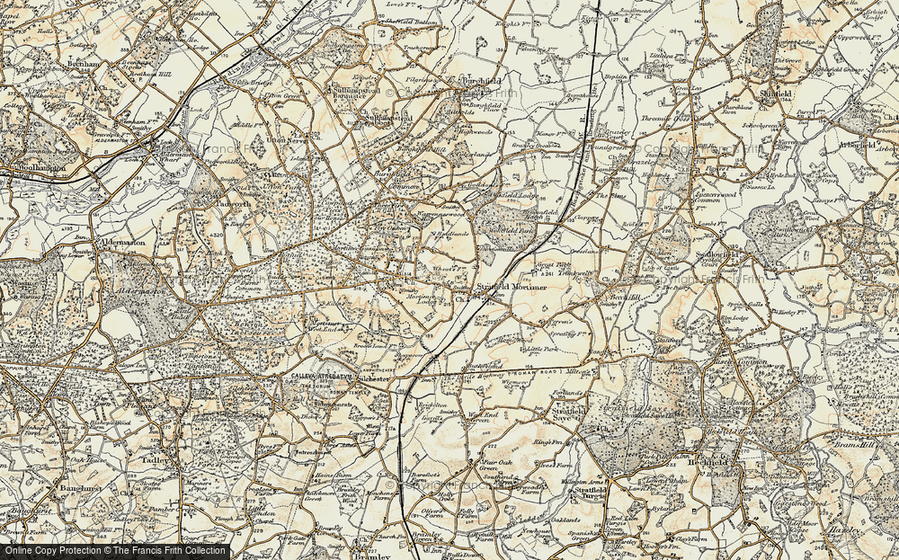 Old Map of Stratfield Mortimer, 1897-1900 in 1897-1900