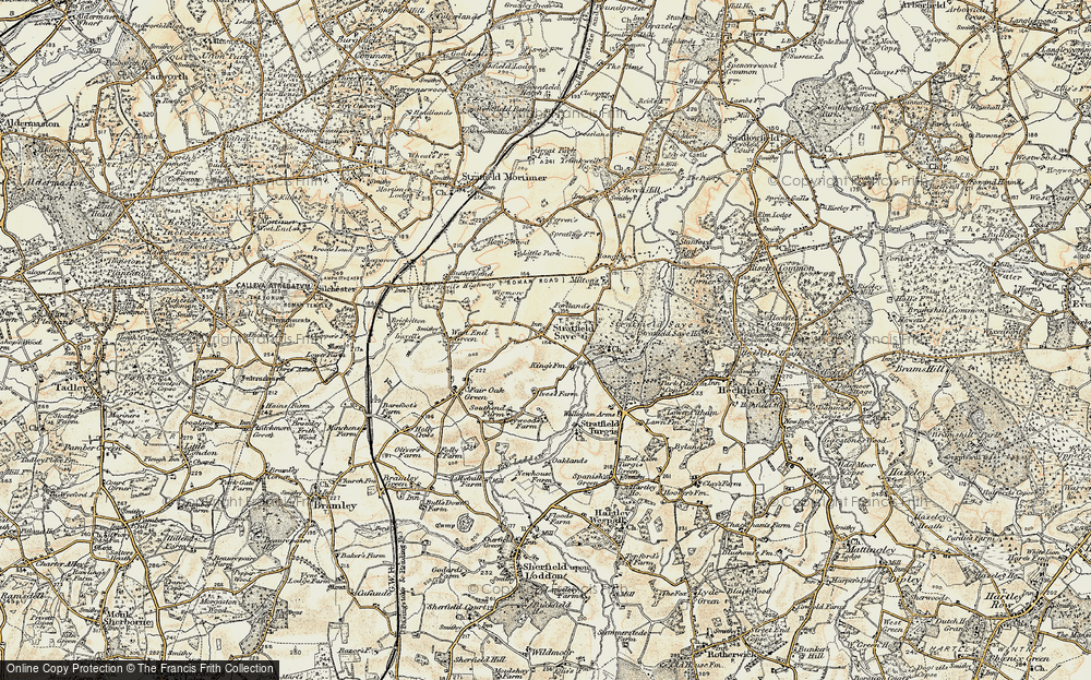 Old Map of Stratfield Saye, 1897-1900 in 1897-1900