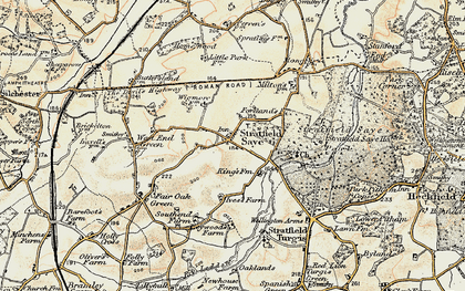 Old map of Stratfield Saye in 1897-1900