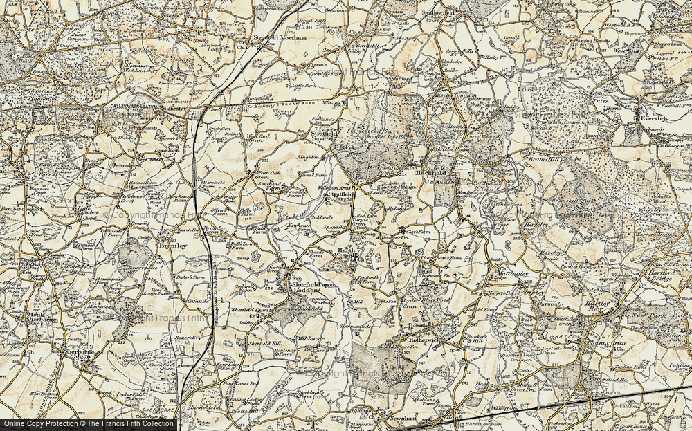 Old Map of Stratfield Turgis, 1897-1900 in 1897-1900