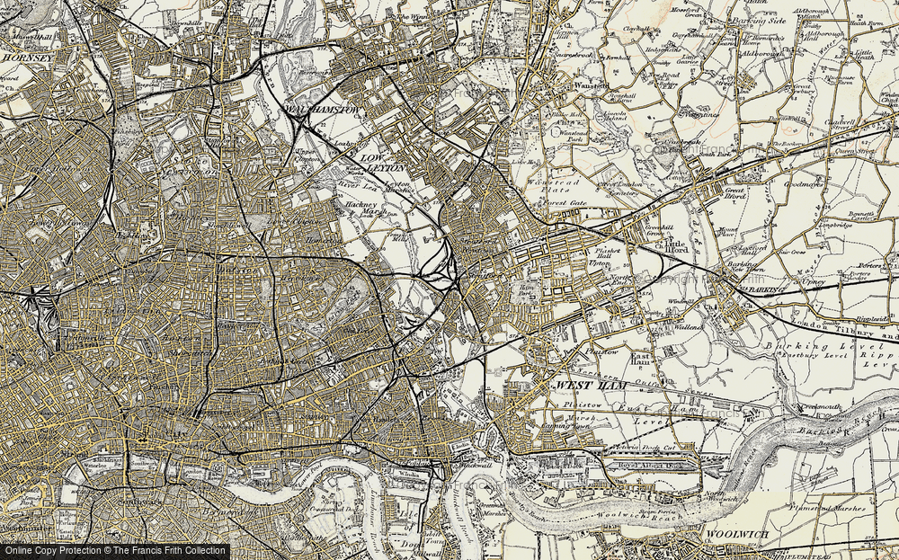 Old Map of Stratford New Town, 1897-1902 in 1897-1902