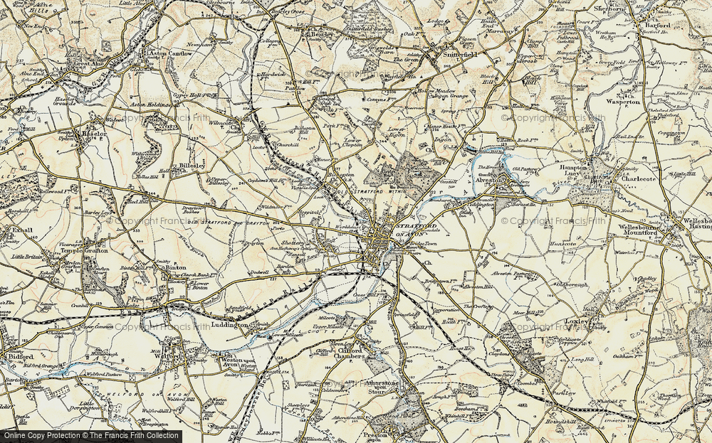 Old Map of Stratford-upon-Avon, 1899-1902 in 1899-1902