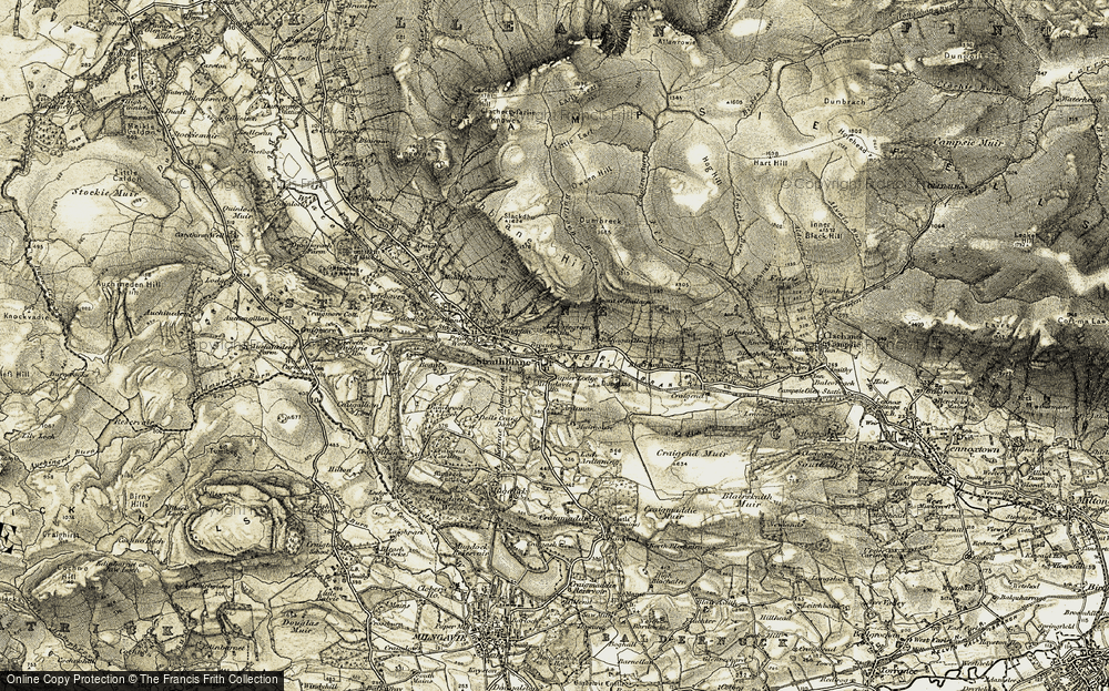 Old Map of Strathblane, 1904-1907 in 1904-1907