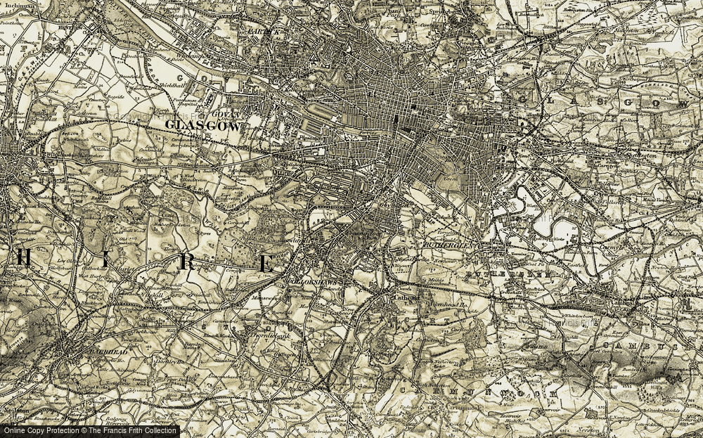 Old Map of Strathbungo, 1904-1905 in 1904-1905