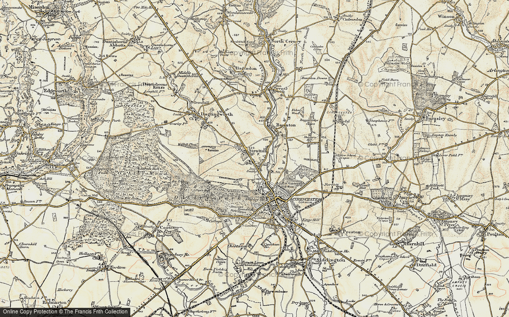 Old Map of Stratton, 1898-1899 in 1898-1899