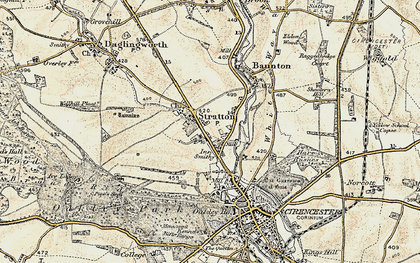 Old map of Stratton in 1898-1899