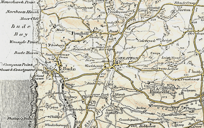 Old map of Binhamy in 1900