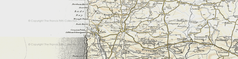 Old map of Diddies in 1900