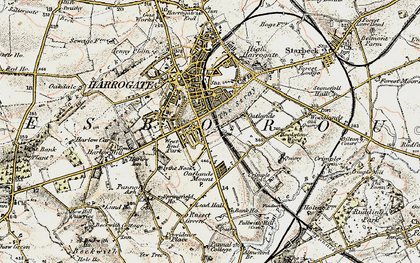 Old map of Stray, The in 1903-1904